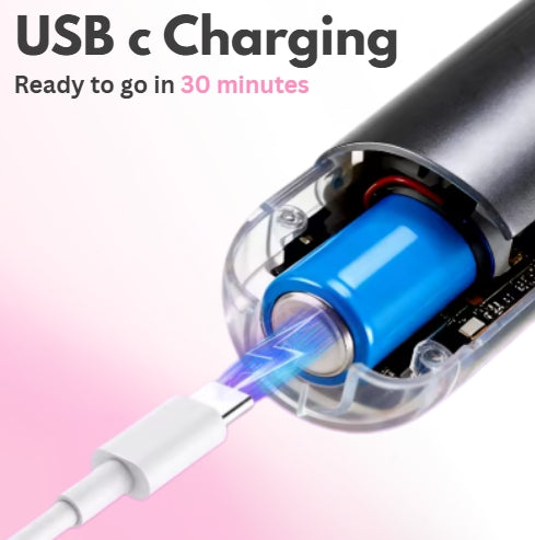 Wireless Hair Straightening Brush 4 Temperature Heated Comb